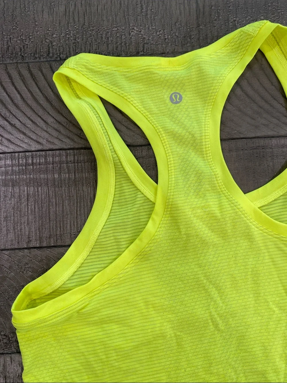 lululemon athletica Neon Yellow Racerback Tank